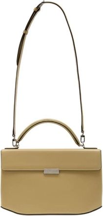 Toteme Box Handtas met Handvat - Dames - Handtassen - Beige - ONE Size - Leer - Tassen