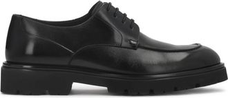 Kazar Zwarte derby schoenen met massieve zool - Heren - Nette schoenen - Zwart - 42 EU - Leer - Schoenen