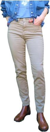 Denim Studio Katy broek met franjezoom - Dames - Slim Fit Broeken - Grijs - W32 - Katoen - Broeken