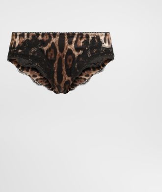 Dolce & Gabbana New Slip - Woman Underwear Animal Print Cotton 1