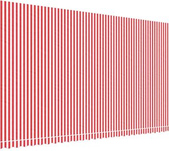 vidaXL Tela De Repuesto De Toldo Rayas Rojas Y Blancas 6x3,5 M Vidaxl