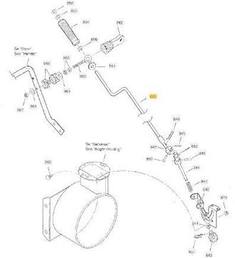 STIGA Sports Varilla De Control Chimenea Stiga Original - 1812-1707-01