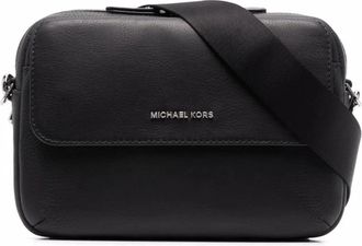 Michael Kors Casual Messenger Tas in Zwart Leer - Heren - Schoudertassen - Zwart - ONE Size - Leer - Tassen