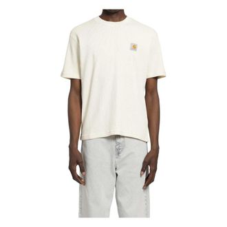 Carhartt Work in Progress Nelson Waffle T-Shirt - Heren - Tops - Wit - Maat: M Katoen