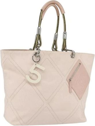 Chanel Pre-owned Tote Bags, female, Pink, Size: ONE SIZE Pre-owned Tote Bag