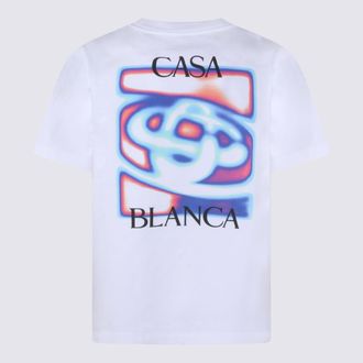 Casablanca Mens T-Shirts And Polos White _100 % Co