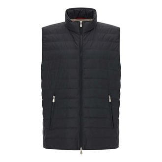 Brunello Cucinelli Padded Vest - male - Brunello Cucinelli - Waistcoats - Blue - 2XL - Jackets