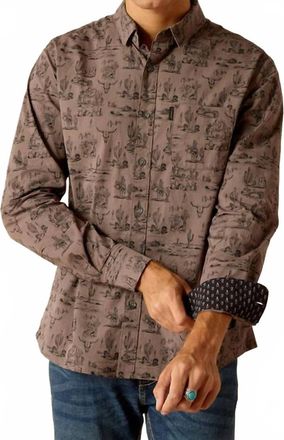 Ariat Matteo Modern Button Down Shirt In Eiffel Tower