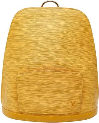 Louis Vuitton Yellow Leather Backpack (Pre-Owned)
