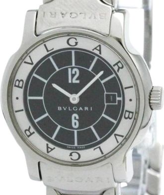 Bulgari Pre-owned Watches, female, Black, Size: ONE SIZE Pre-owned Stainless Steel Watch