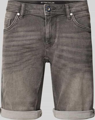 Tom Tailor Regular Fit Bermudas mit 5-Pocket-Design in Mittelgrau, Größe 30
