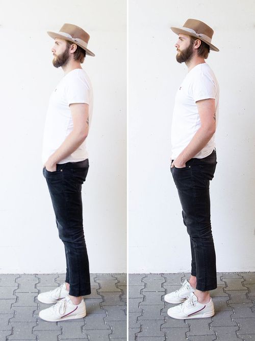 Durch besondere Einlagesohlen größer und schlanker wirken.