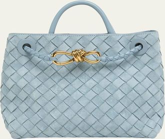 Bottega Veneta Andiamo Suede Top-Handle Bag