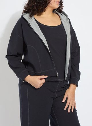 Lyss&eacute; Jovie Reversible Hoodie Curvy