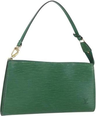 Louis Vuitton Pre-owned Vintage Schoudertas - Dames - Vintage Schoudertas - Groen - ONE Size - Leer - Vintage