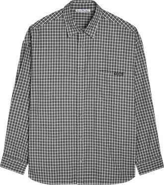 Acne Studios Plaid Cotton Shirt - Black And White - 52 (IT52 / XL)