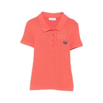 Maison Labiche Polo Shirts, female, Orange, Size: XS Zwroucheco Poppy Sweater