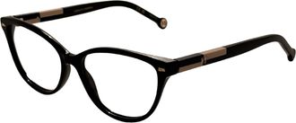 Carolina Herrera Womens 54 mm Black Nude Eyeglasses