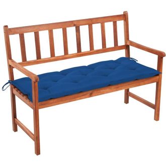 vidaXL Banco De Jard&iacute;n Con Coj&iacute;n Madera Maciza De Acacia 120 Cm Vidaxl