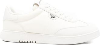 Emporio Armani White Leather Sneakers