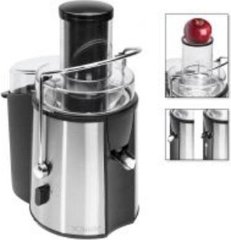 Bomann Ae1917cb - Exprimidor Profesional - 1000 Watts - Capacidad Del Dep&oacute;sito: 2 Litros - Chimenea De Llenado Extra Grande - Negro/plata