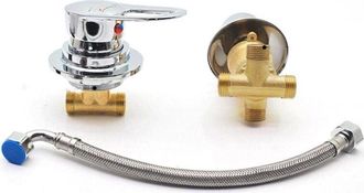 OEM Grifo Termost&aacute;tico Para Ducha Con 2/5 Salidas - N&uacute;cleo Cer&aacute;mico - Lat&oacute;n Cromado - Dise&ntilde;o Antical Para Mayor Durabilidad