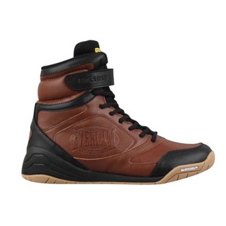 Everlast Heren Pro E 1910 leren boksschoenen met vetersluiting (Bruin)