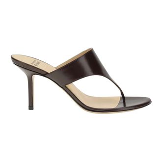 Francesco Russo Slippers - Dames - Schoenen - Bruin - Maat: 37 1/2 EU Leer
