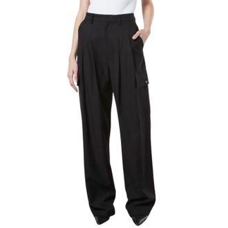 Enza Costa Womens Cargo Trouser In Black