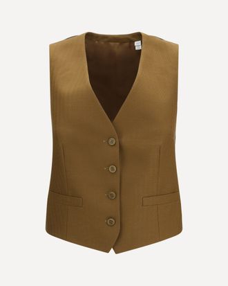 Burberry Textured wool and mohair sleeveless Vest Female 10