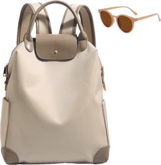 Generic Womens Soft Leather Laptop Backpack, Fashion Business Waterproof Work Bags, Casual Lightweight Large Capacity Briefcase