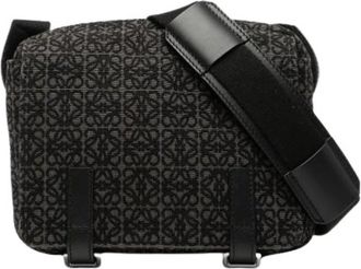 Loewe Pre-owned Canvas Schoudertas - Dames - Vintage Schoudertas - Zwart - ONE Size - Vintage
