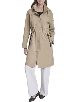 DKNY Dkny Cinch Waist Rain Jacket