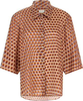 Dries Van Noten Multicolor Oversized Polka Dot Shirt