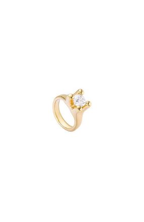 UNOde50 18K Gold-Plated Ring With White Cubic Zirconia in Metallic Gold at Nordstrom, Size 7.5