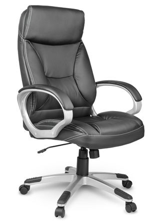 OEM Sill&oacute;n De Oficina De Cuero Sofotel Eg-223 Negro