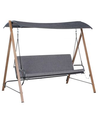 Beliani Columpio metal gris