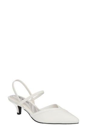 Easy Street Uunna Slingback Pump in White at Nordstrom Rack, Size 6.5