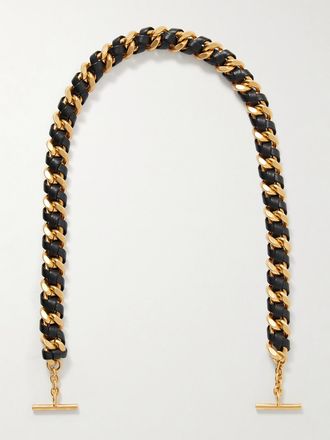 Metier Cooks Supply Manico Per Borsa Grande In Metallo Dorato E Pelle - Oro