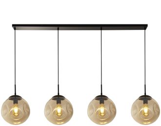 Searchlight Grosse dimmbare Design Pendellampe Punch 147 cm, 4-flammig