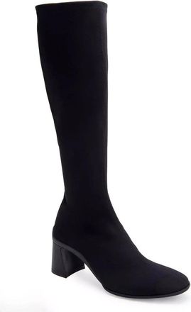 Aerosoles Centola Boots Womens Black Square Toe Block Heel Knee High LION789
