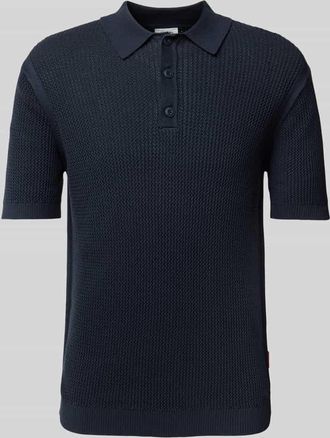 Joop JOOP! Jeans Slim Fit Poloshirt mit Polokragen in Marine, Größe XXL