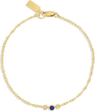Set & Stones Birthstone Bracelet in Gold /September at Nordstrom