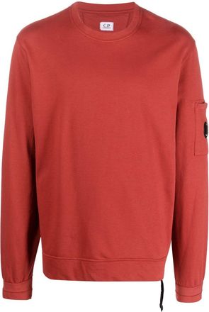 C.P. Company side zip-fastening cotton sweatshirt - men - Cotton - S - Red