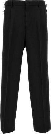 Cellar Door Pleated Broeken - Heren - Straight fit broeken - Zwart - XL - Broeken