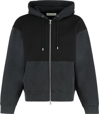 Our Legacy Rascal Hood - Heren - Vesten met rits - Zwart - M - Katoen - Hoodies & sweatvesten