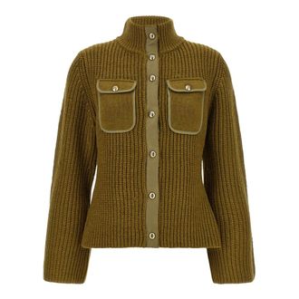 Pinko Pinko, Dames, Truien, Groen, Maat: XS Wol
