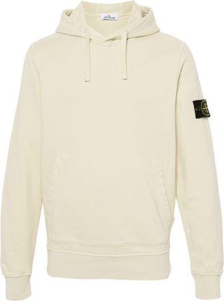 Stone Island Compass-badge hoodie - men - Cotton - S - Neutrals