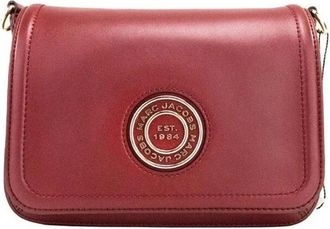 Marc Jacobs Metal Signet Smooth Leather Flap Crossbody Bag - Dames - Tassen - Bruin - Maat: ONE Size Leer