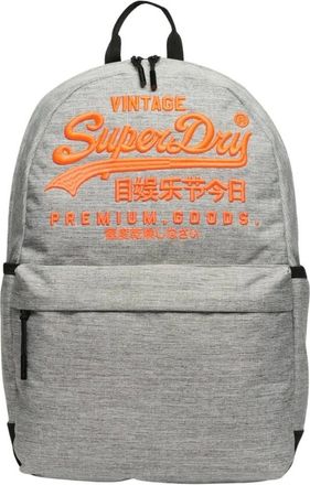 Superdry Tassen, Heren, Grijs, ONE Size, Print Rugzak Tas Grijs